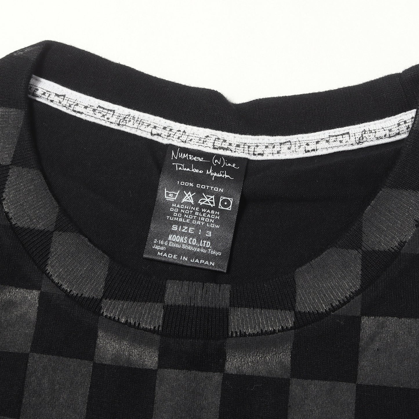09SS THE LONESOME HEROES期 チェッカープリント ポケット Tシャツ (デッドストック)