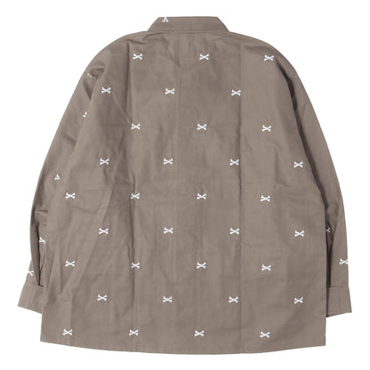 22SS クロスボーン柄 ミリタリー ジャングル シャツジャケット(JUNGLE 01 LS COTTON. OXFORD. TEXTILE)