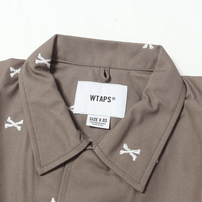 22SS クロスボーン柄 ミリタリー ジャングル シャツジャケット(JUNGLE 01 LS COTTON. OXFORD. TEXTILE)