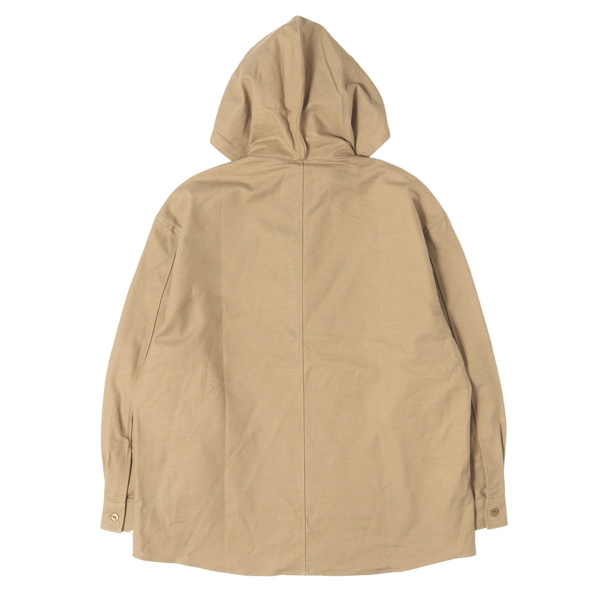 21AW フード付き コットンサージ プルオーバー シャツ(FALCONER / LS)
