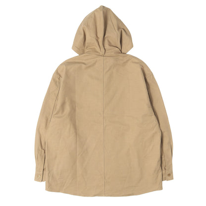 21AW フード付き コットンサージ プルオーバー シャツ(FALCONER / LS)