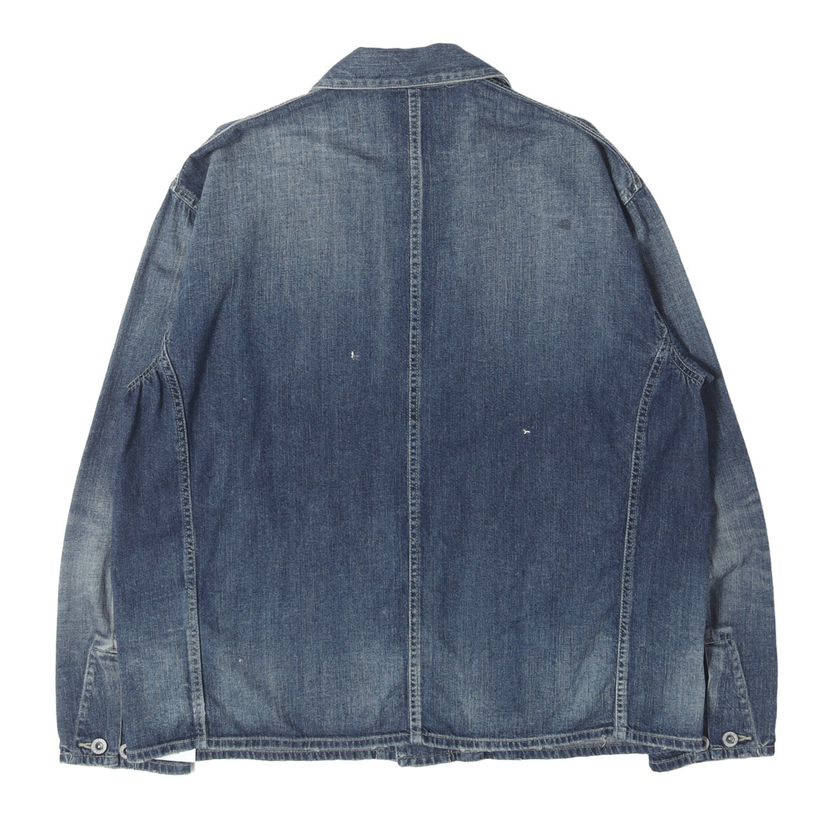 25SS ウォッシュド デニム カバーオール ジャケット(WASHED LW DENIM COVERALL JACKET)