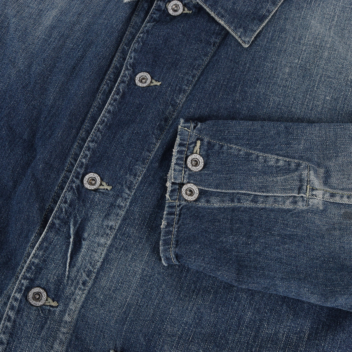 25SS ウォッシュド デニム カバーオール ジャケット(WASHED LW DENIM COVERALL JACKET)
