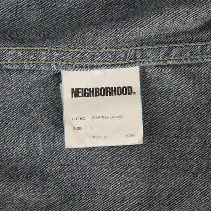 25SS ウォッシュド デニム カバーオール ジャケット(WASHED LW DENIM COVERALL JACKET)