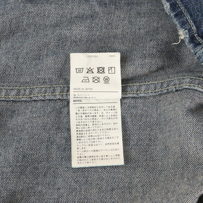 25SS ウォッシュド デニム カバーオール ジャケット(WASHED LW DENIM COVERALL JACKET)