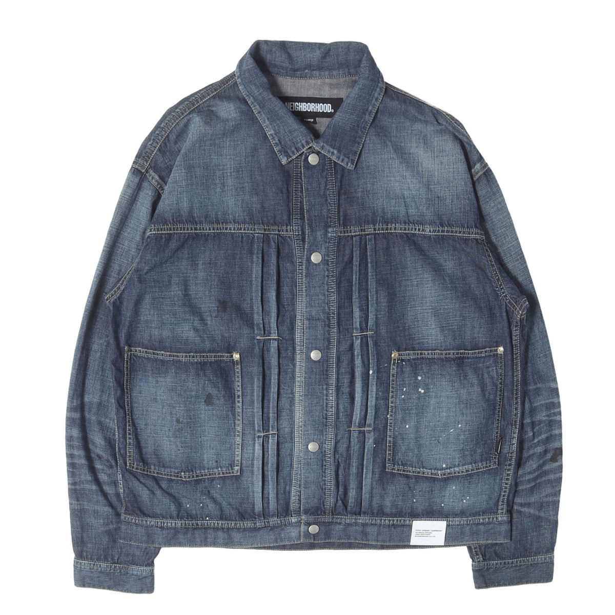 24SS ヴィンテージ加工 ライトオンス デニムジャケット (WASHED LIGHTWEIGHT DENIM JACKET)