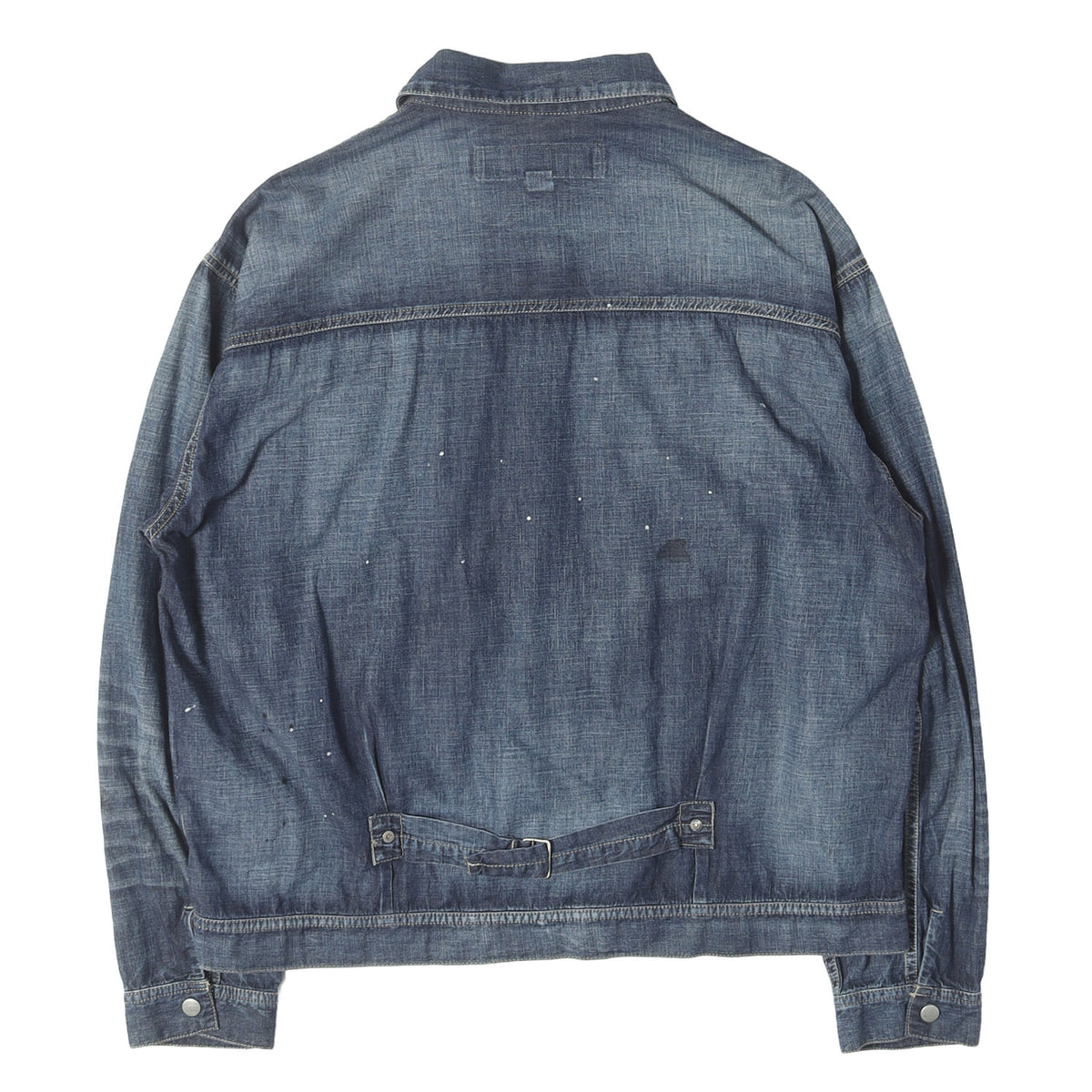 24SS ヴィンテージ加工 ライトオンス デニムジャケット (WASHED LIGHTWEIGHT DENIM JACKET)