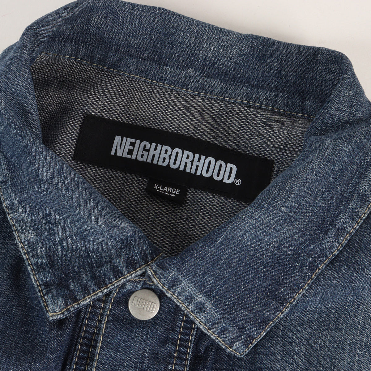 24SS ヴィンテージ加工 ライトオンス デニムジャケット (WASHED LIGHTWEIGHT DENIM JACKET)