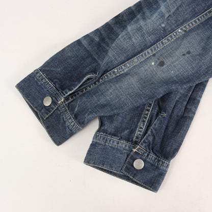 24SS ヴィンテージ加工 ライトオンス デニムジャケット (WASHED LIGHTWEIGHT DENIM JACKET)