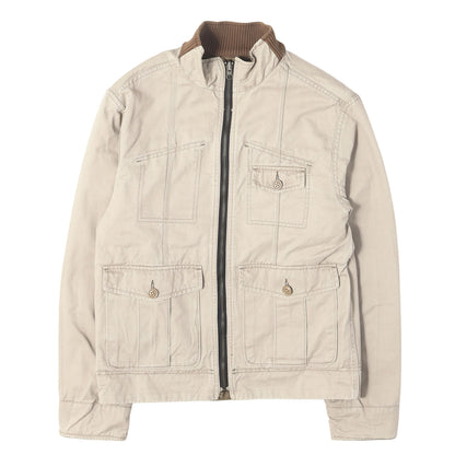 00s OLD GAP ウォッシュ加工 リバーシブル コットンツイル ジップ ジャケット