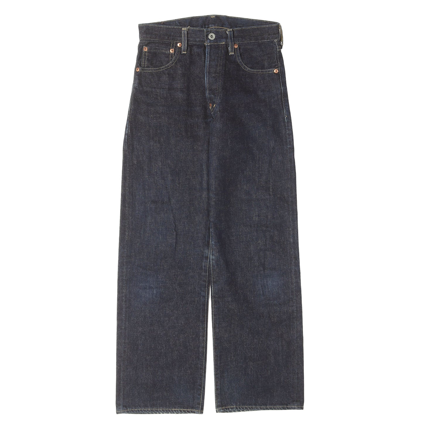 [希少 濃紺] 90s 702XX シンチバック付き デニムパンツ / 日本製 ボタン裏刻印J22