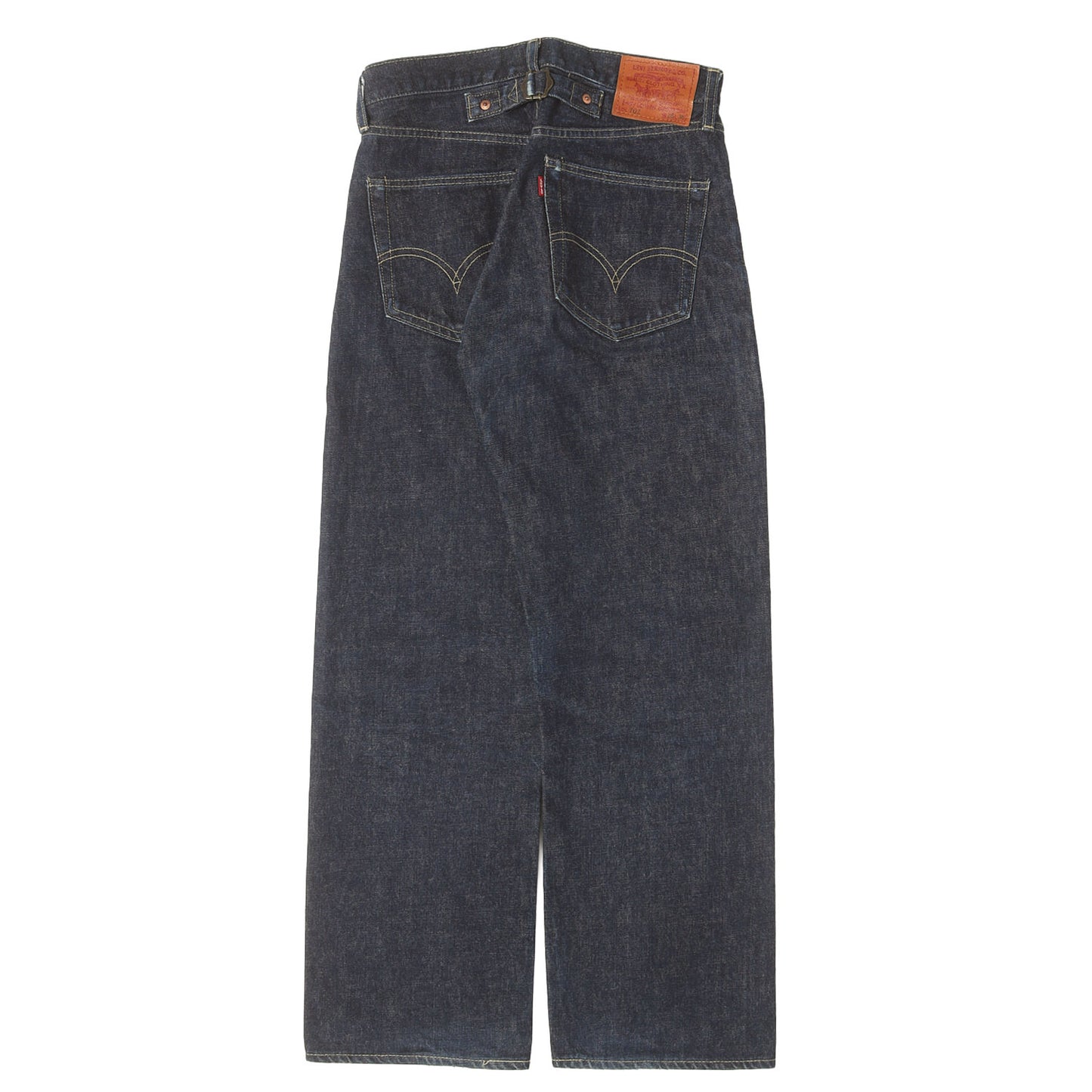 [希少 濃紺] 90s 702XX シンチバック付き デニムパンツ / 日本製 ボタン裏刻印J22