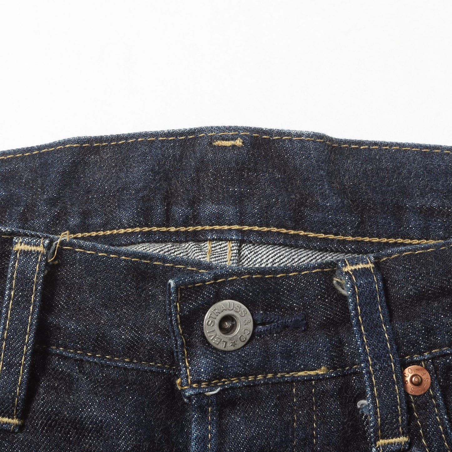 [希少 濃紺] 90s 702XX シンチバック付き デニムパンツ / 日本製 ボタン裏刻印J22