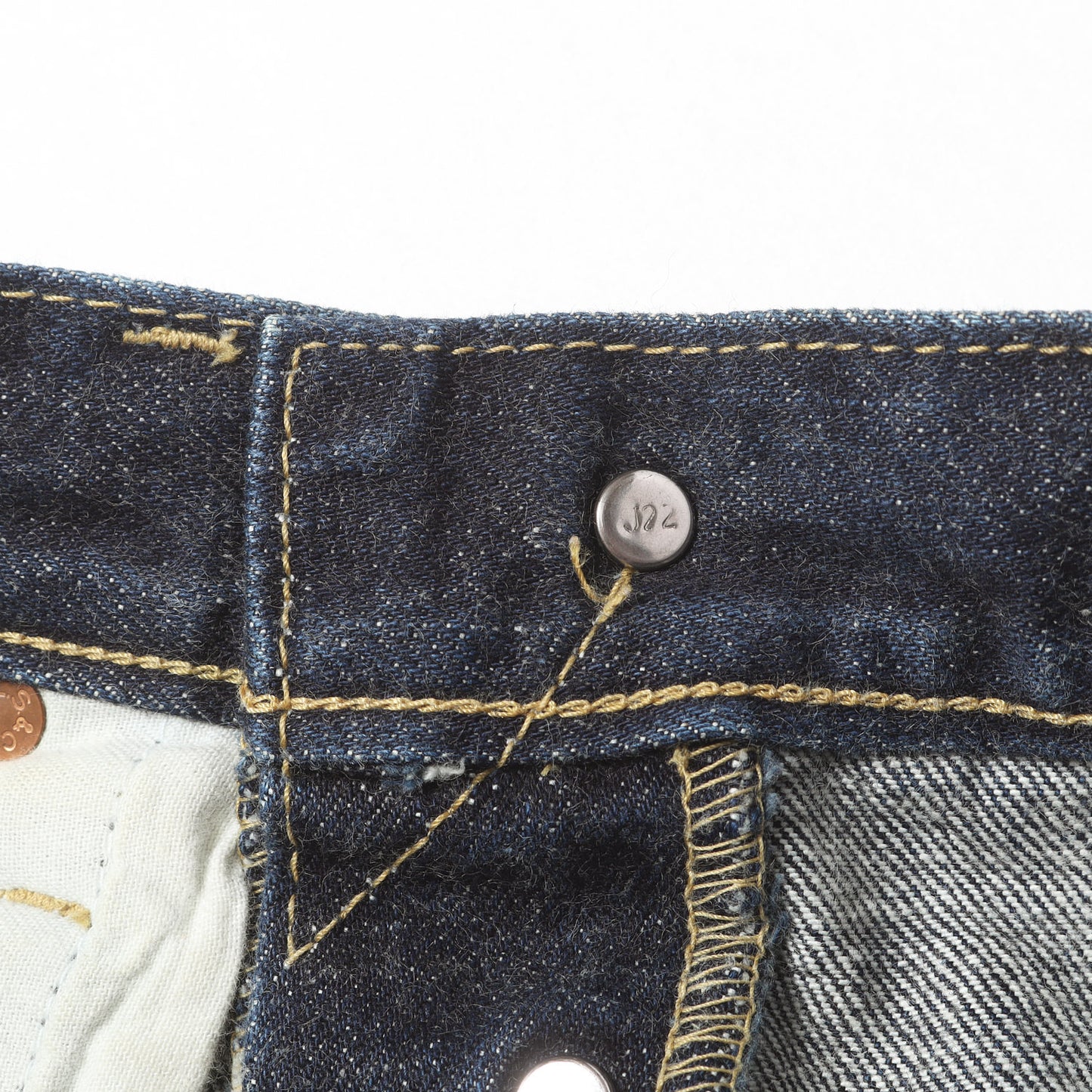 [希少 濃紺] 90s 702XX シンチバック付き デニムパンツ / 日本製 ボタン裏刻印J22