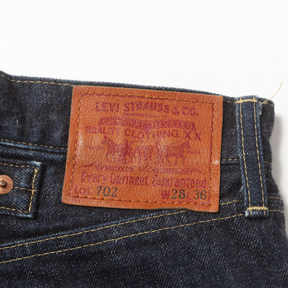 [希少 濃紺] 90s 702XX シンチバック付き デニムパンツ / 日本製 ボタン裏刻印J22