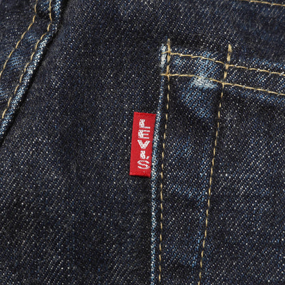 [希少 濃紺] 90s 702XX シンチバック付き デニムパンツ / 日本製 ボタン裏刻印J22