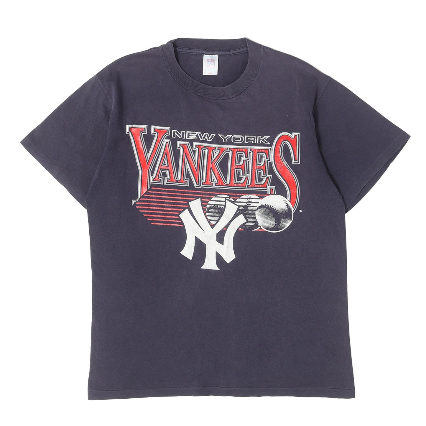 90s MLB ニューヨーク・ヤンキース ロゴプリント Tシャツ / メキシコ製 LOGO 7