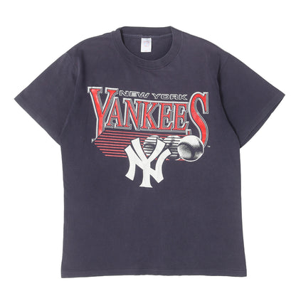 90s MLB ニューヨーク・ヤンキース ロゴプリント Tシャツ / メキシコ製 LOGO 7
