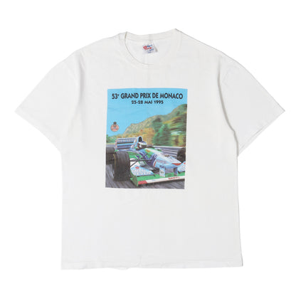 90s モナコグランプリ 1995 F-1 ベネトン クルーネック Tシャツ / USA製 Hanes
