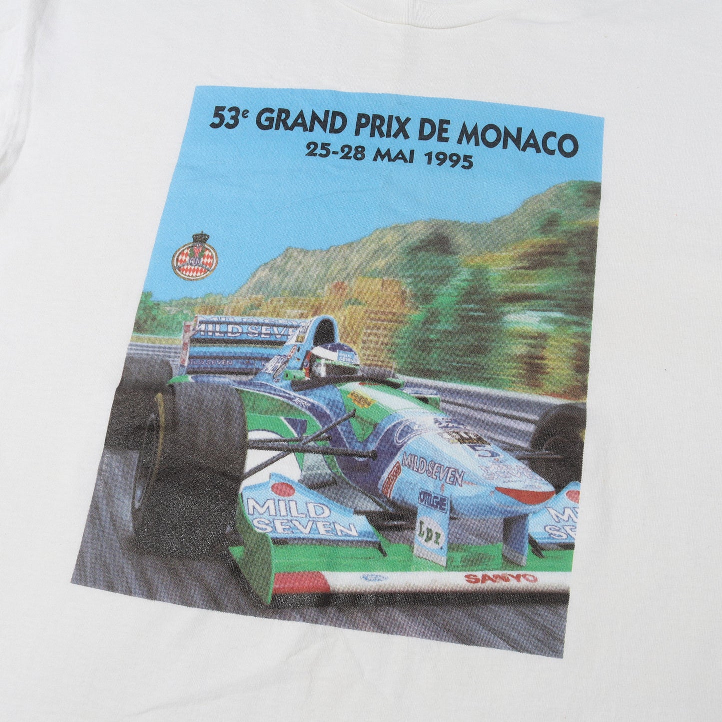 90s モナコグランプリ 1995 F-1 ベネトン クルーネック Tシャツ / USA製 Hanes