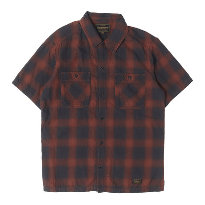 オンブレチェック ワーク 半袖シャツ(B&C / C-SHIRTS. SS)