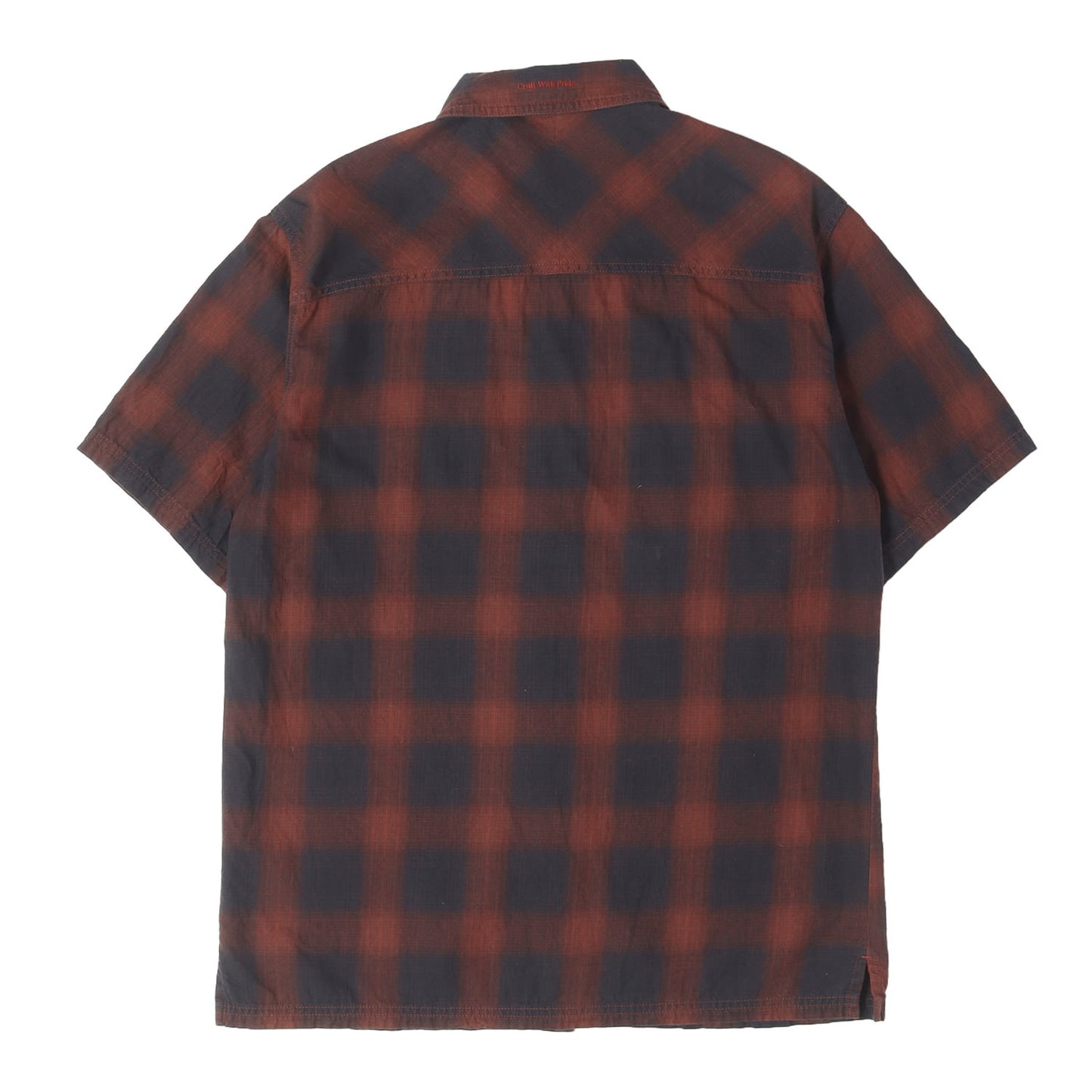 オンブレチェック ワーク 半袖シャツ(B&C / C-SHIRTS. SS)