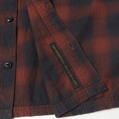 オンブレチェック ワーク 半袖シャツ(B&C / C-SHIRTS. SS)