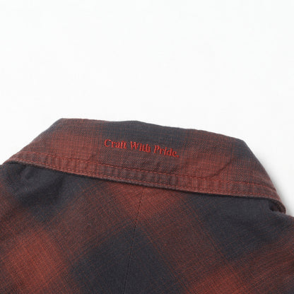 オンブレチェック ワーク 半袖シャツ(B&C / C-SHIRTS. SS)