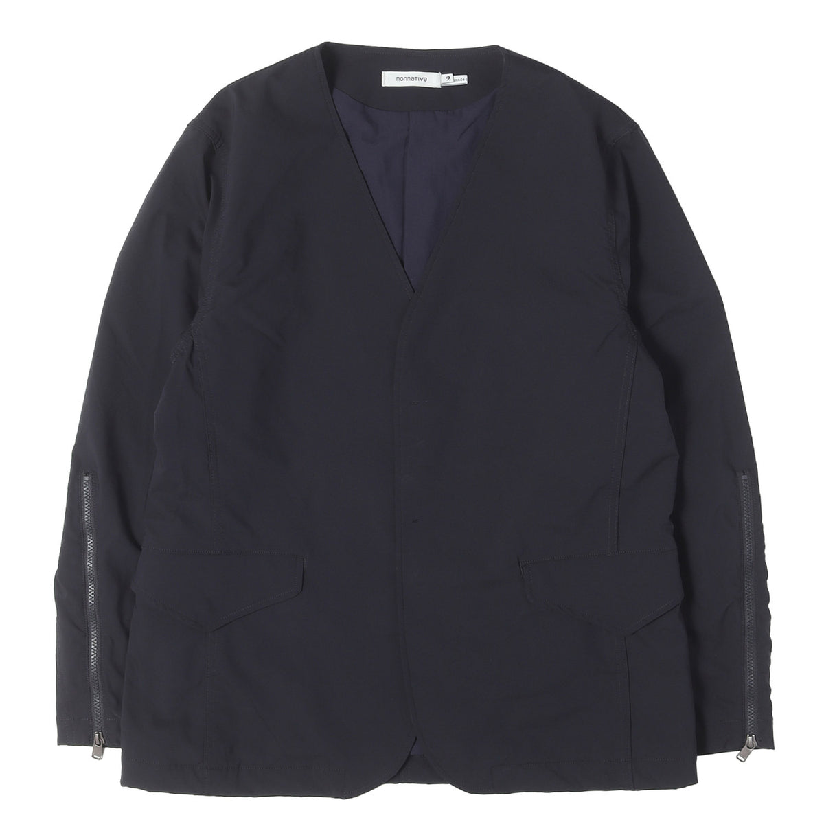 20W/21S プライアンテックス ストレッチ ノーカラー 3つボタン ジャケット(TROOPER 3B JACKET POLY TWILL Pliantex)
