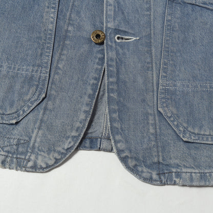 [近年モデル] ヴィンテージ加工 デニム カバーオール エンジニアコート (Engineer Coat)