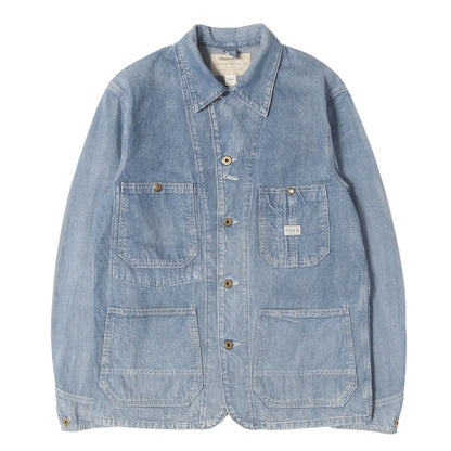[近年モデル] ヴィンテージ加工 デニム カバーオール エンジニアコート (Engineer Coat)