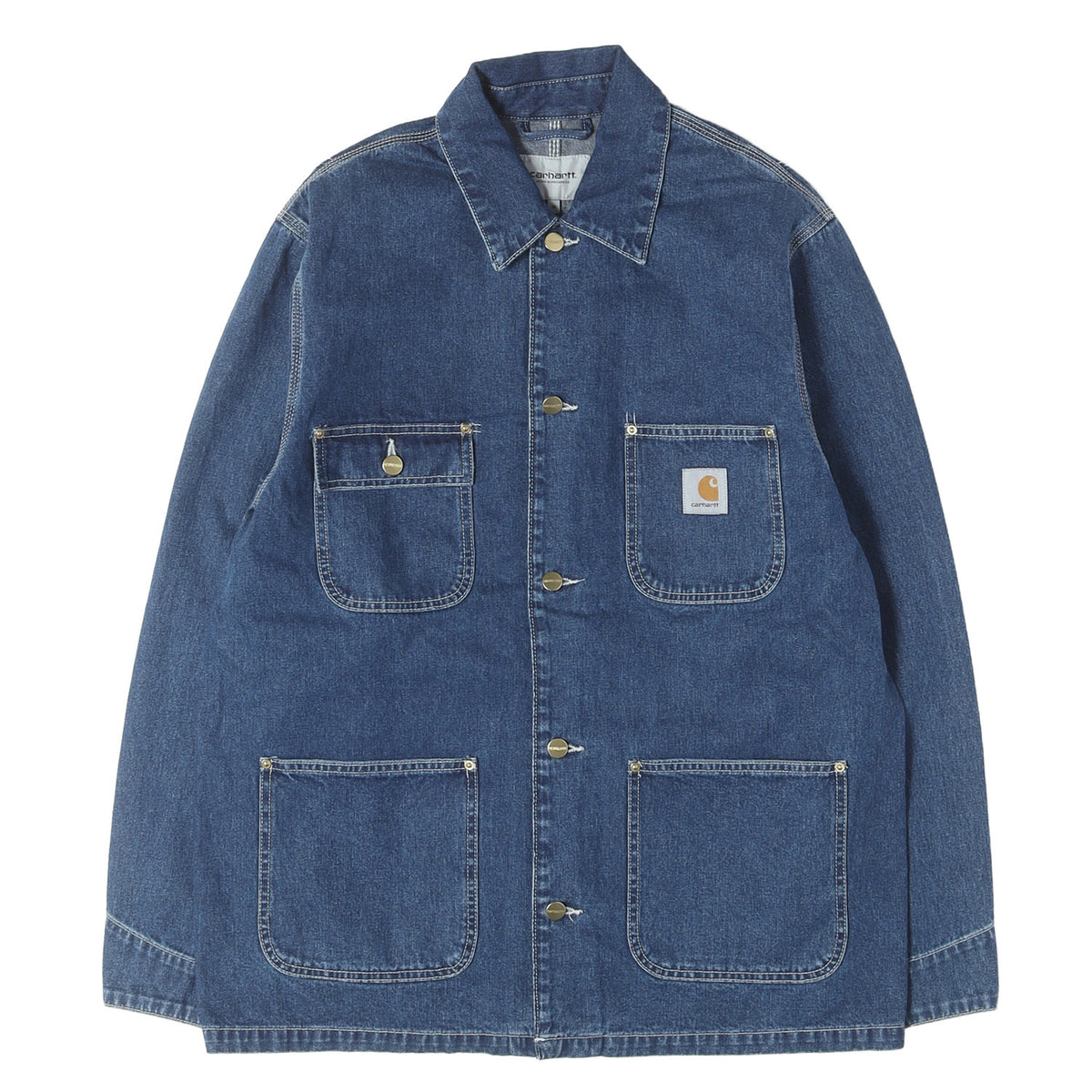 USED加工 金ボタン デニム カバーオール / チョアコート (OG CHORE COAT)