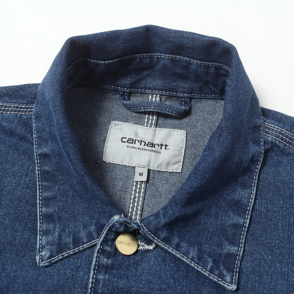 USED加工 金ボタン デニム カバーオール / チョアコート (OG CHORE COAT)