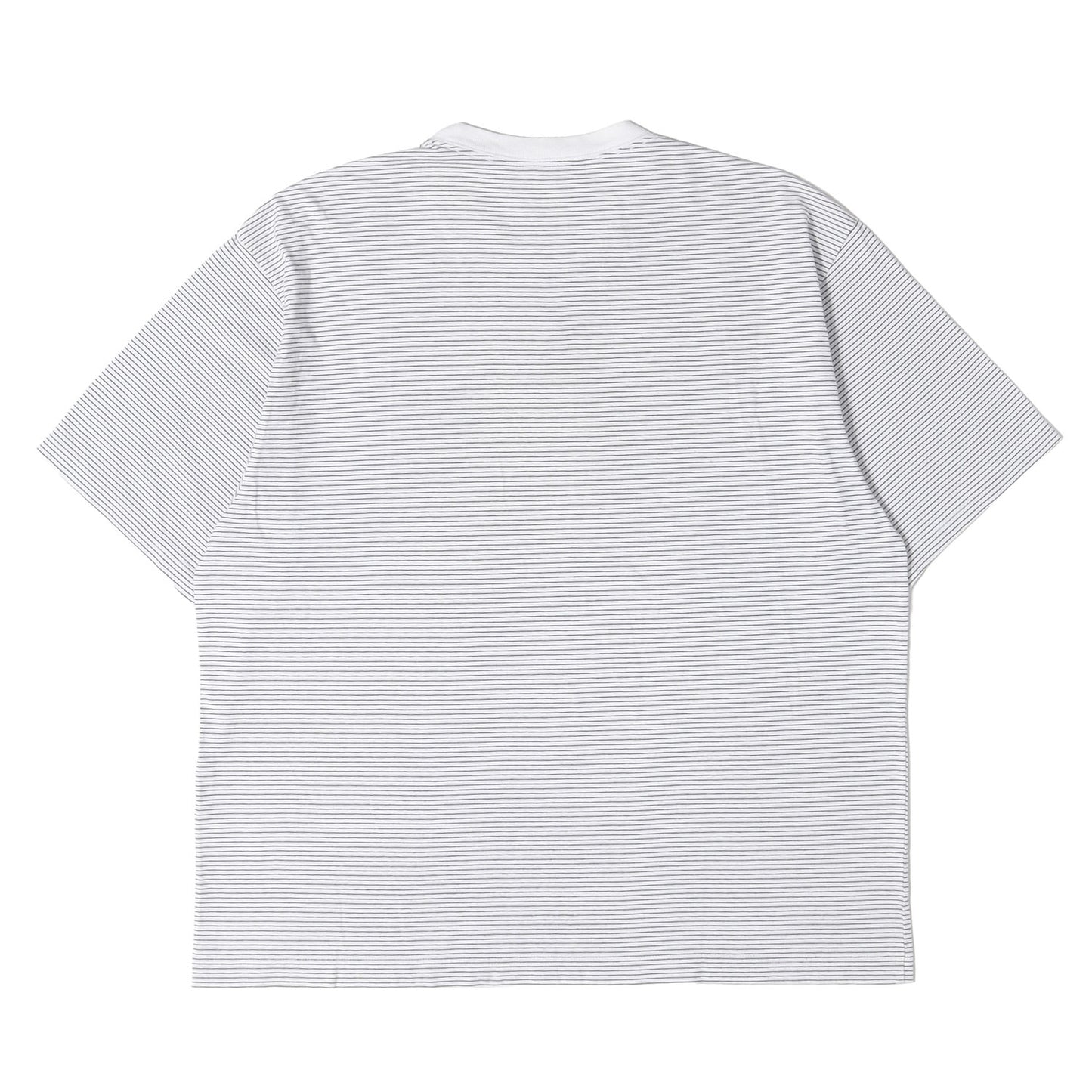 22SS ロゴ刺繍 ボーダー クルーネック Tシャツ