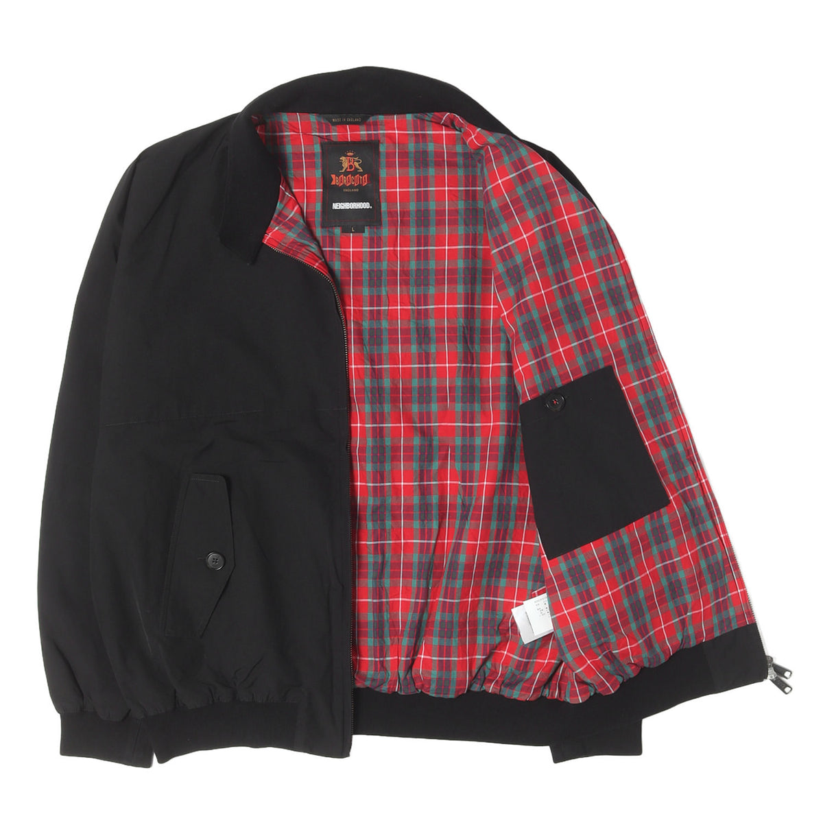 24AW ×BARACUTA G9 裏地チェック ハリントンジャケット(G9 JACKET)