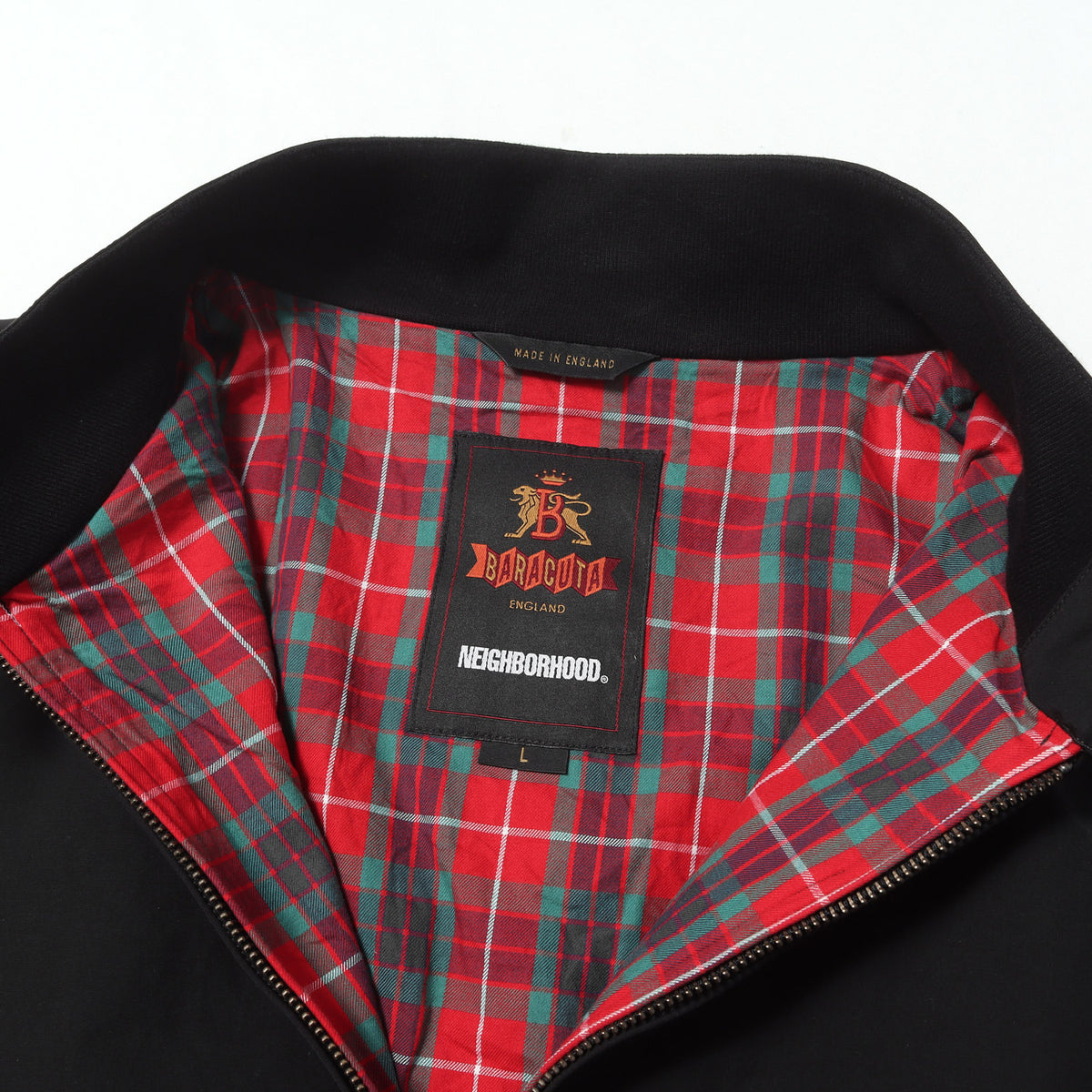 24AW ×BARACUTA G9 裏地チェック ハリントンジャケット(G9 JACKET)