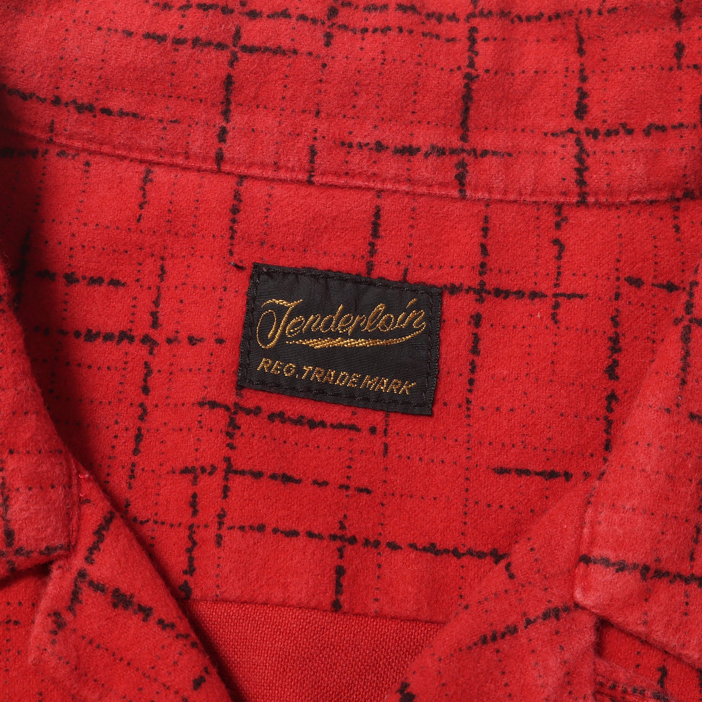カスリプリントチェック オープンカラー フランネルシャツ(T-PRINT FLANNEL SHT)