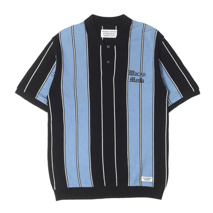 23SS ストライプ ジャガードニット ポロシャツ(STRIPED KNIT JACQUARD POLO SHIRT)