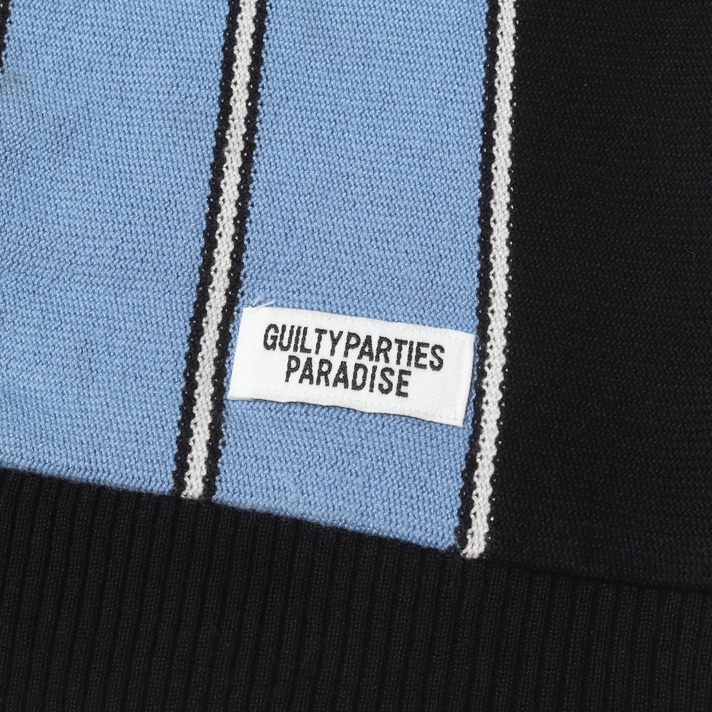 23SS ストライプ ジャガードニット ポロシャツ(STRIPED KNIT JACQUARD POLO SHIRT)