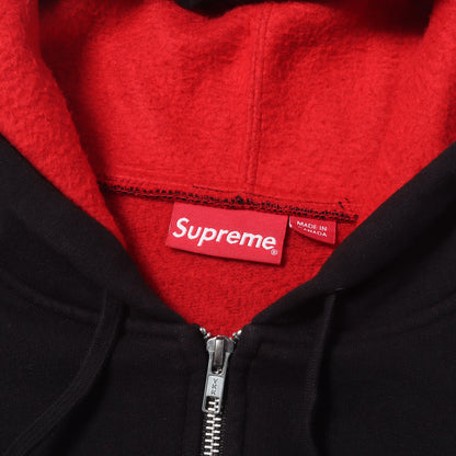 スモールBOXロゴ ジップ スウェットパーカー(Contrast Zip Up Hooded Sweatshirt)