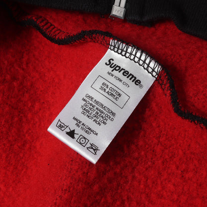 スモールBOXロゴ ジップ スウェットパーカー(Contrast Zip Up Hooded Sweatshirt)