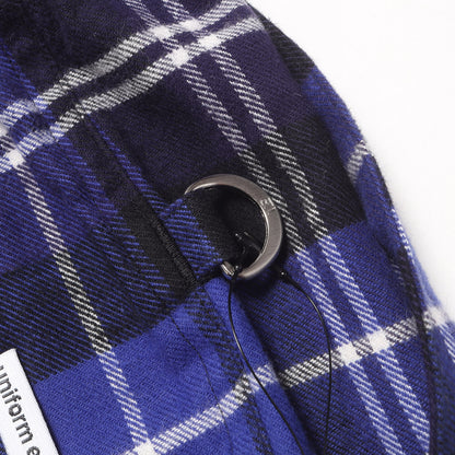 22AW 裾ライン チェックネル イージーパンツ