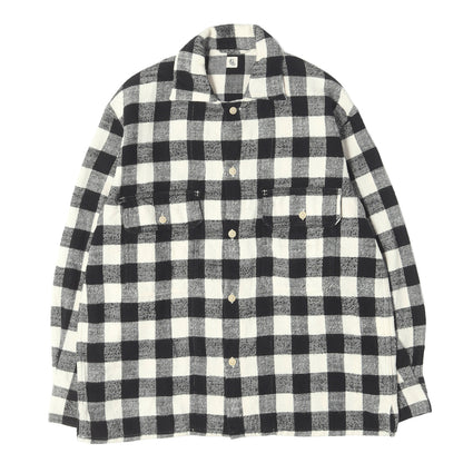CPO オープンカラー ヘビー チェック フランネルシャツ(CPO Open Collar Shirt)