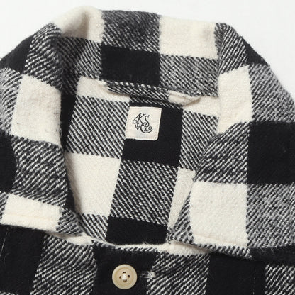 CPO オープンカラー ヘビー チェック フランネルシャツ(CPO Open Collar Shirt)
