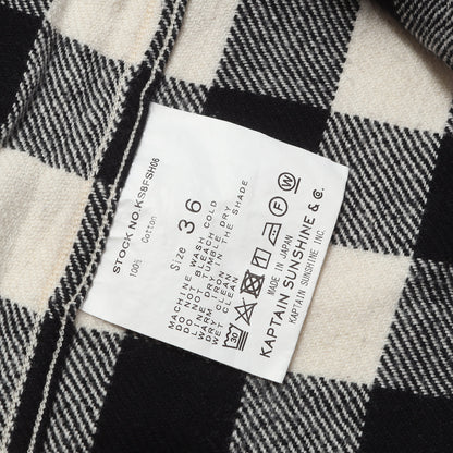 CPO オープンカラー ヘビー チェック フランネルシャツ(CPO Open Collar Shirt)