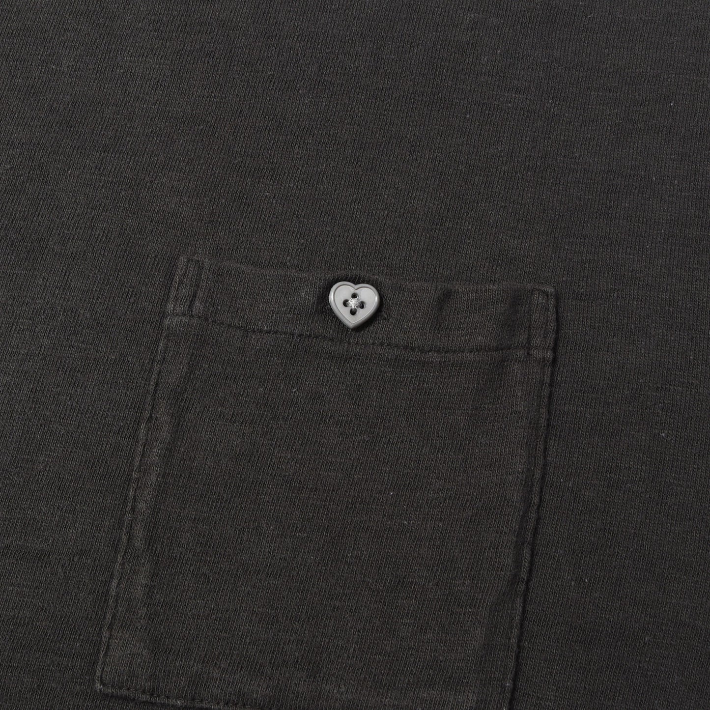22AW ハートボタン ポケット Tシャツ