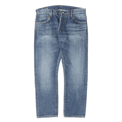 ダメージリペア加工 アンクルカット デニムパンツ(SOCIAL SCULPTURE DENIM 10D12 10 DAMAGED-12)