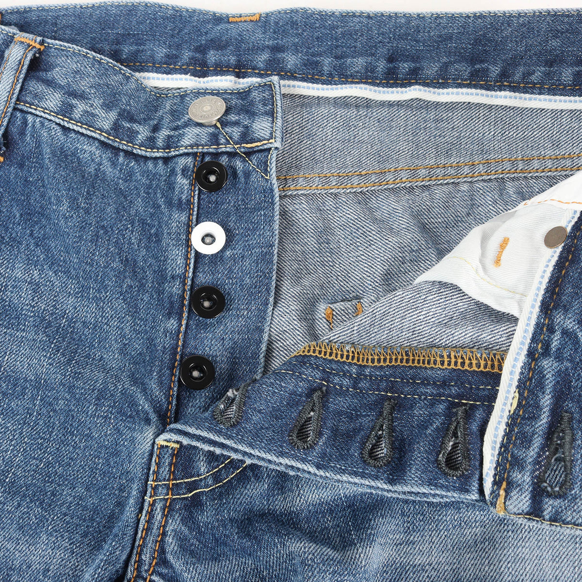 ダメージリペア加工 アンクルカット デニムパンツ(SOCIAL SCULPTURE DENIM 10D12 10 DAMAGED-12)