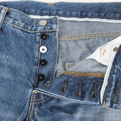 ダメージリペア加工 アンクルカット デニムパンツ(SOCIAL SCULPTURE DENIM 10D12 10 DAMAGED-12)