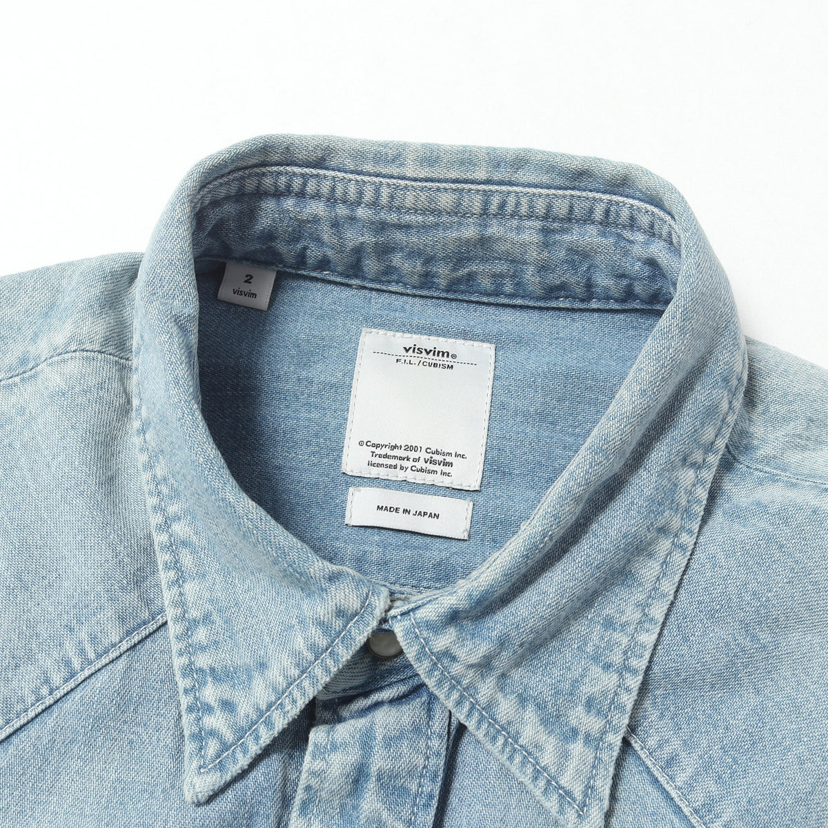 ヴィンテージ加工 ウエスタン デニムシャツ(SOCIAL SCULPTURE SHIRT DAMAGED)